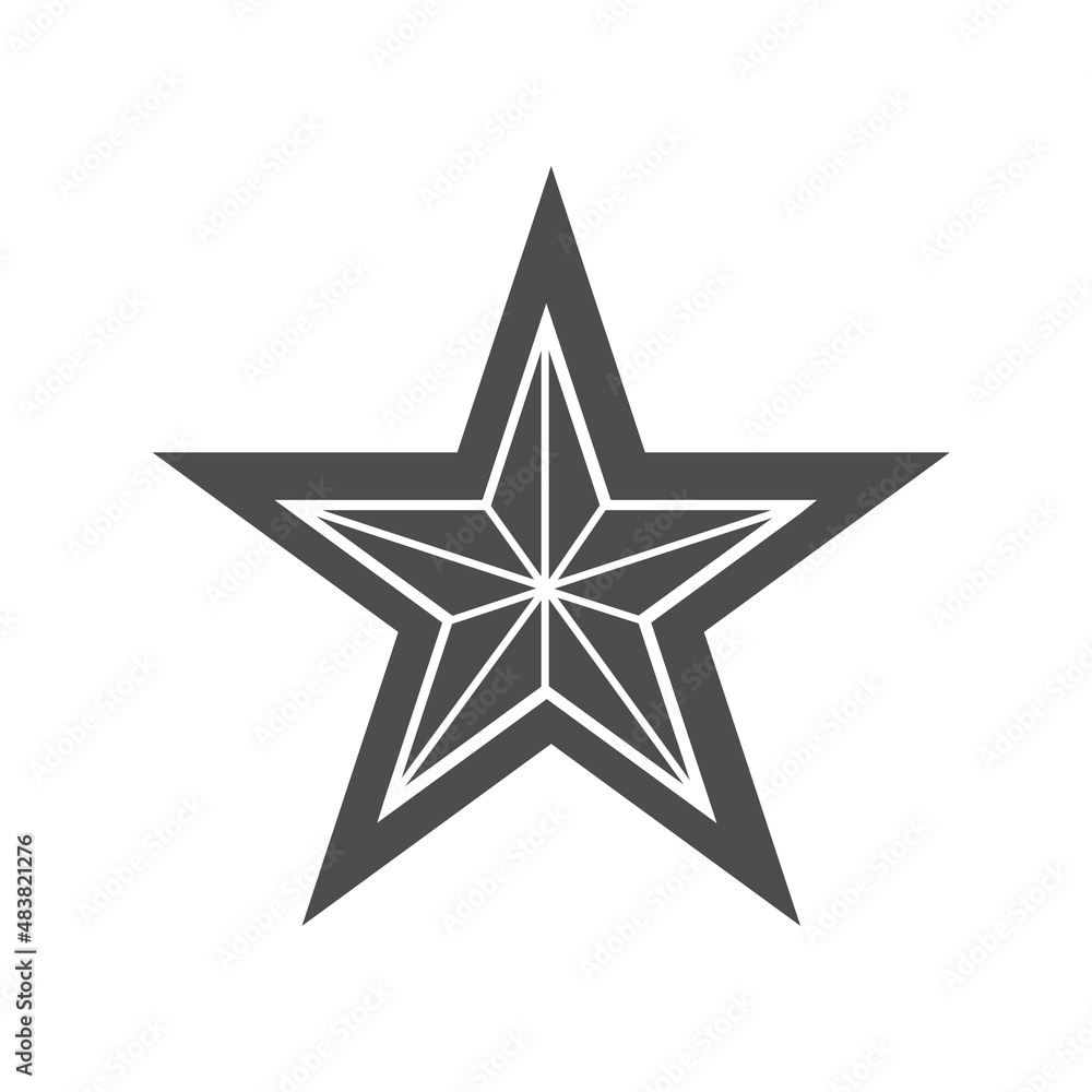 Fototapeta premium the star icon. logo. vector illustration