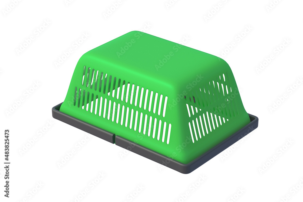Inverted shopping basket isolated on white background. 3d render Inverted shopping basket isolated on white background. 3d render