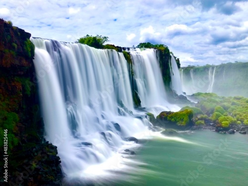 Igua  u Falls  waterfall  Brazil