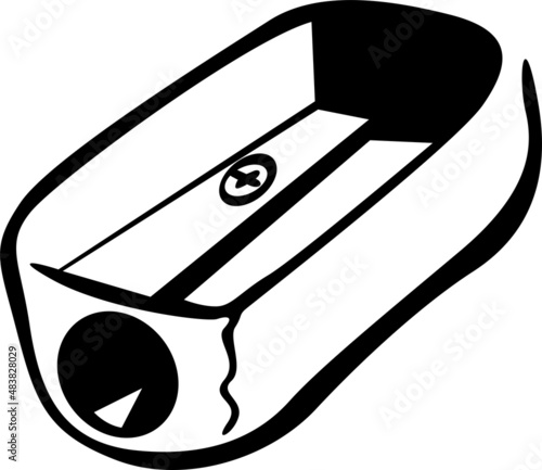 The sharpener is used to sharpen crayons and pencils
