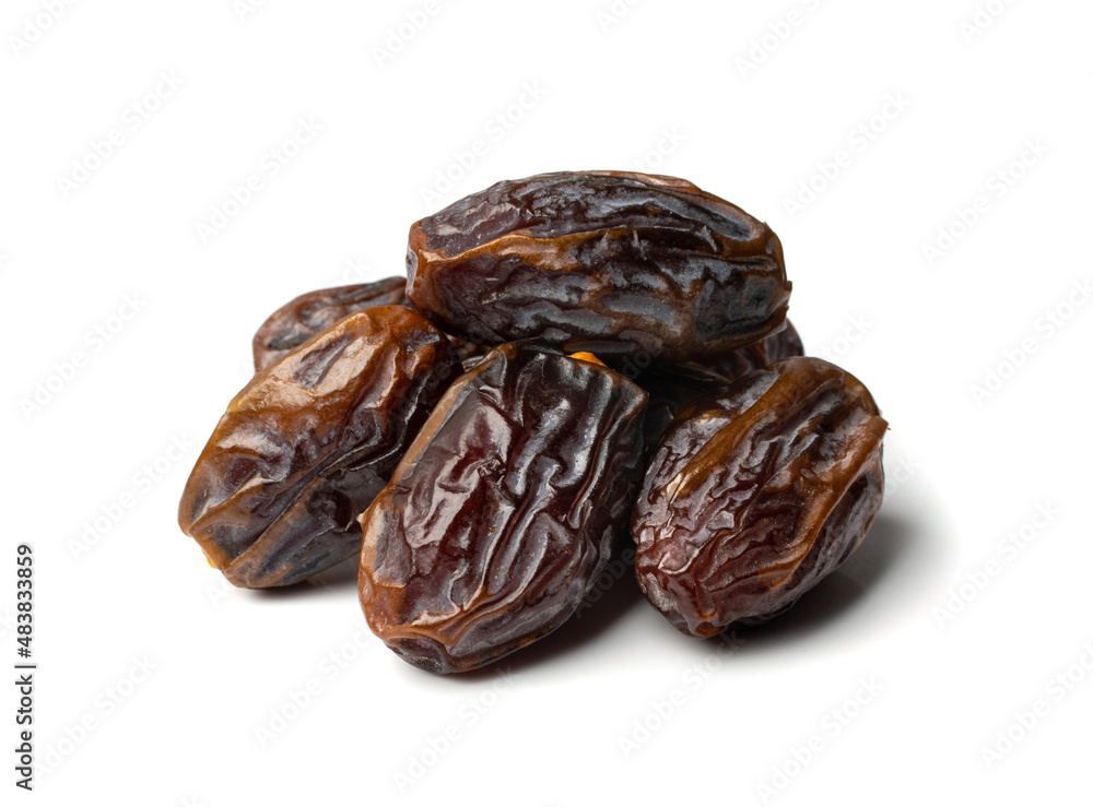 Big Dates Isolated. Date Palm Fruits Big Dates Isolated. Date Palm Fruits