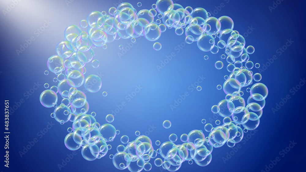 Soap foam. Detergent bath bubble and suds for bathtub. Shampoo. Soap foam. Detergent bath bubble and suds for bathtub. Shampoo.