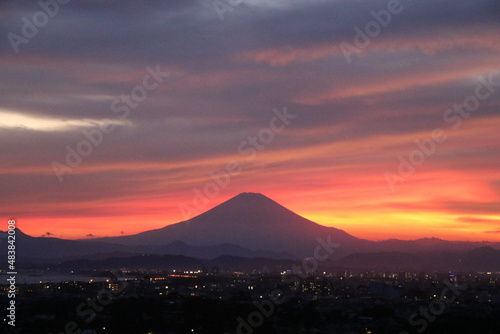 mountain at sunset