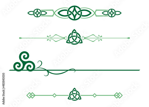 A set of Celtic design dividers
 photo