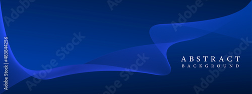 background abstract blue vector line modern wave