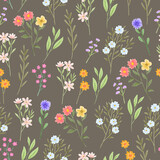 vintage cute little blossoms pattern