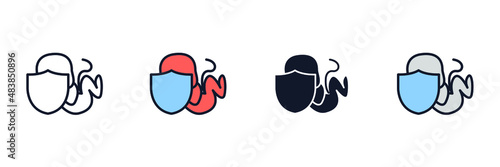 Insurance pregnancy icon symbol template for graphic and web design collection logo vector illustration