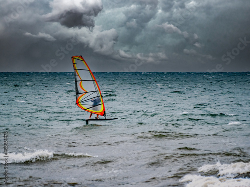 Hydrofoil Windsurfer © david hutchinson