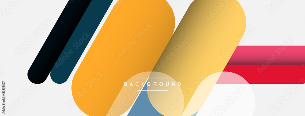 Abstract background. Round shapes, lines compositions on grey backdrop. Vector illustration for wallpaper banner background or landing page Abstract background. Round shapes, lines compositions on grey backdrop. Vector illustration for wallpaper banner background or landing page