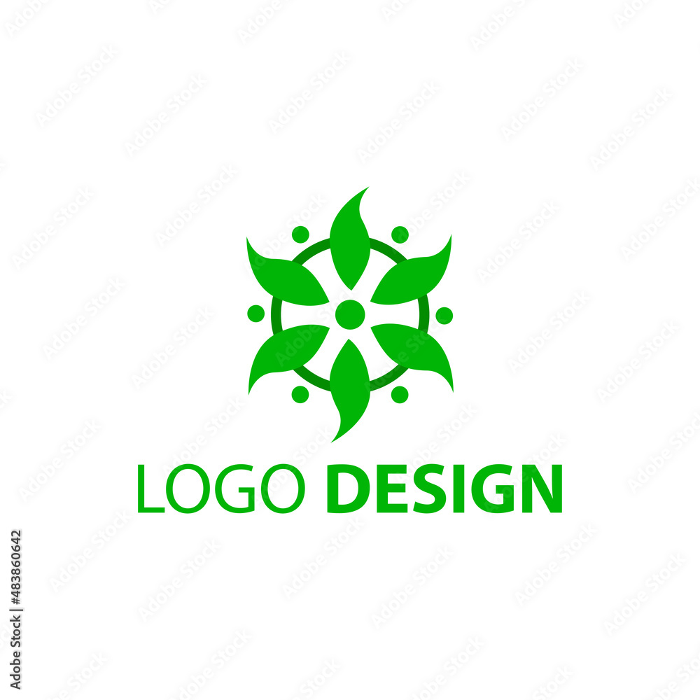green flower logo design. logos for business. green flower logo design. logos for business.