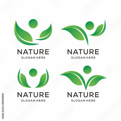 nature environment logo design collection