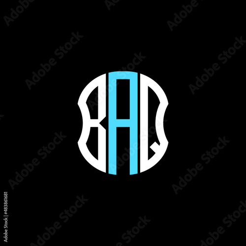 BAQ letter logo creative design. BAQ unique design photo