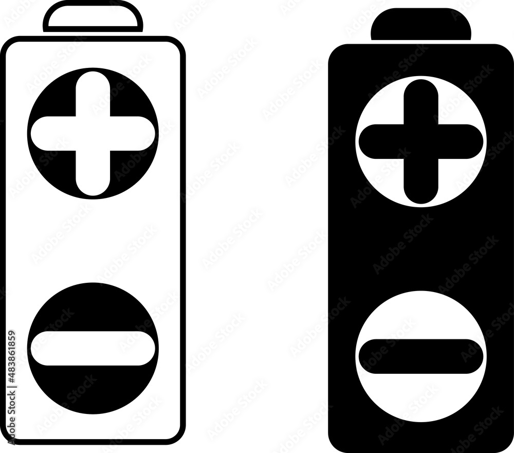 Fototapeta premium Battery icons set. Battery vector icon