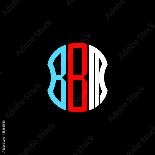 BBM letter logo creative design. BBM unique design photo