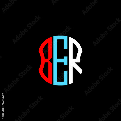 BER letter logo creative design. BER unique design