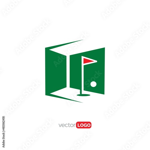 Indoor golf training studio 