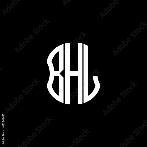 BHL letter logo creative design. BHL unique design photo