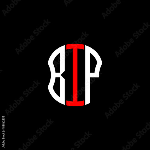 BIP letter logo creative design. BIP unique design