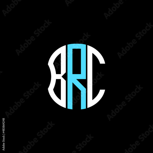 BRC letter logo creative design. BRC unique design