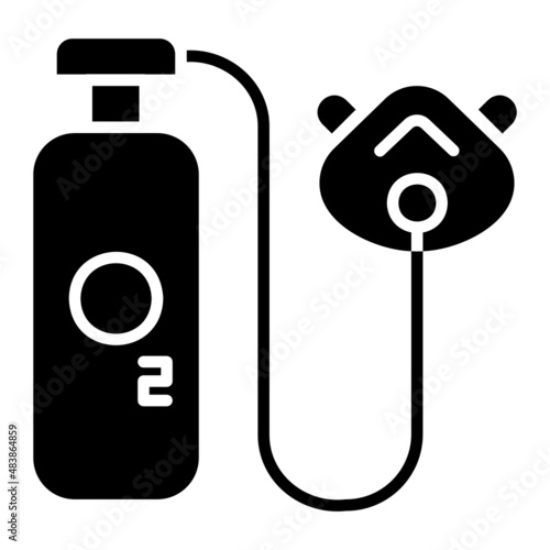 Oxygen glyph icon