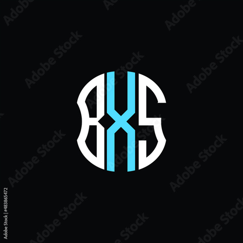 BXS letter logo creative design. BXS unique design photo