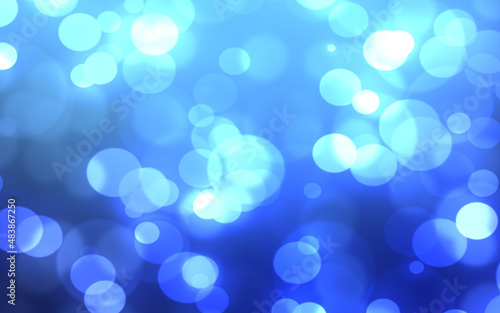 abstract christmass winter bokeh white blue light background.