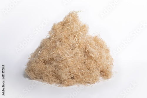 heap of hemp fibers