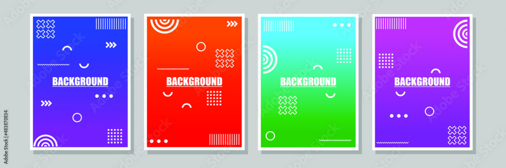 abstract geometric background vector collection