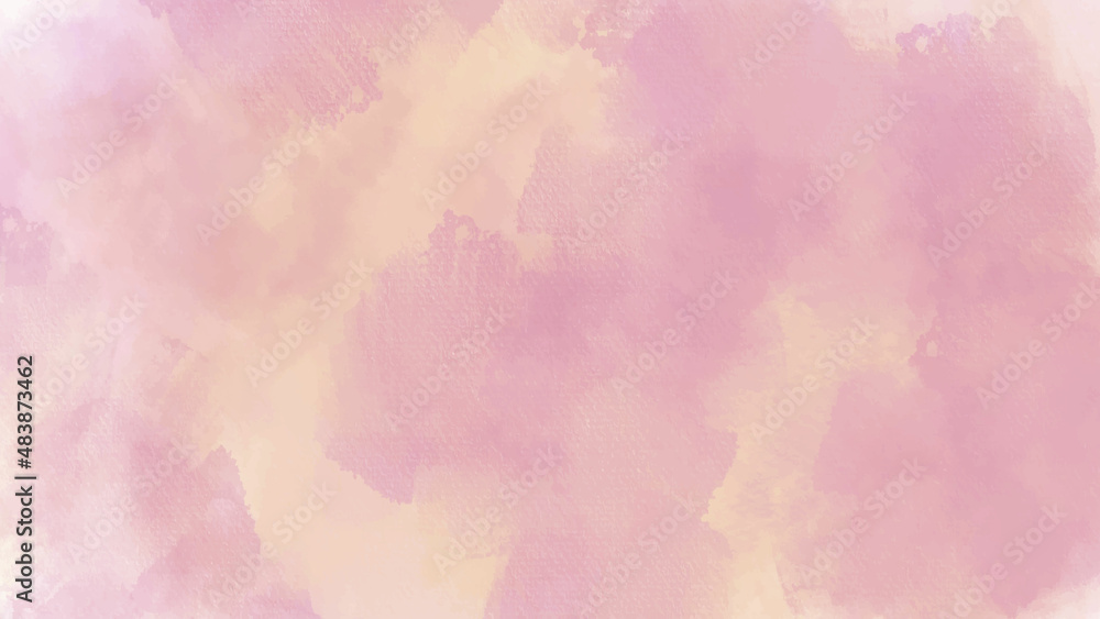 abstract watercolor background with watercolor splashes abstract watercolor pink coral blurred background, gradient. Beautiful sky with fluа fy clouds toned coral and pink gradient.