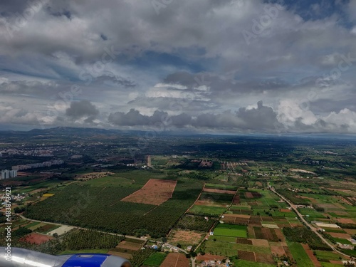 view of city from the sky