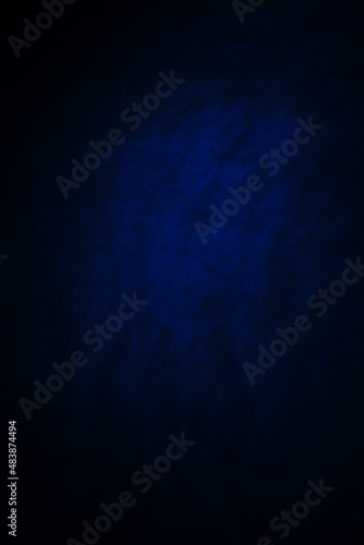 Dark, blurry, simple background, blue abstract background gradient blur.