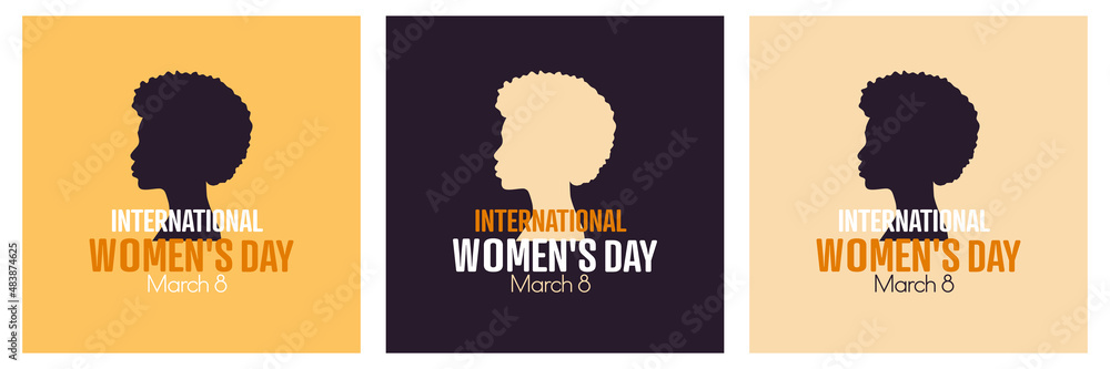 International Women's Day card set.
