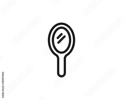 Beauty line icon on white background