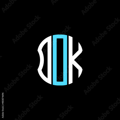 DOK letter logo creative design with vector graphic