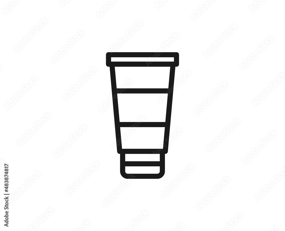 Beauty line icon on white background Beauty line icon on white background