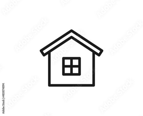 Constraction line icon on white background