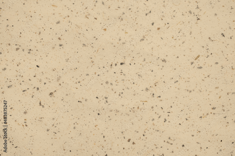 Brown craft paper texture background from made natural leaves. Recycled paper texture background banner concept.