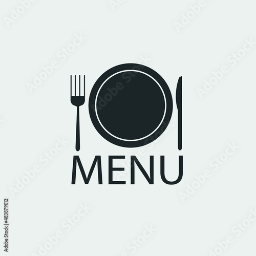 Menu vector icon illustration sign