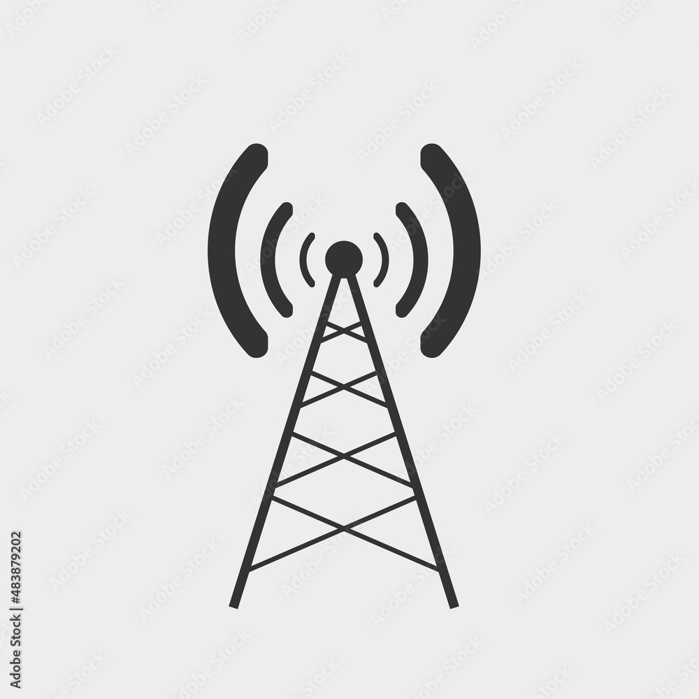 Antenna vector icon illustration sign Antenna vector icon illustration sign
