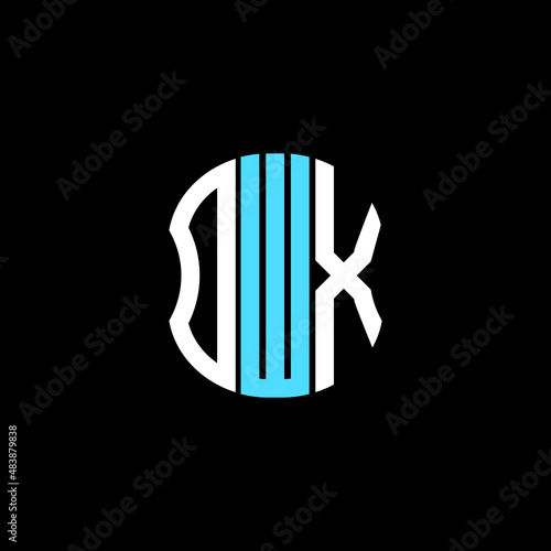 DWX letter logo creative design with vector graphic photo