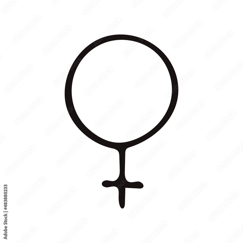 woman symbol hand drawn in doodle style. vector, line art, nordic, scandinavian, minimalism, monochrome. icon, sticker. gender. woman symbol hand drawn in doodle style. vector, line art, nordic, scandinavian, minimalism, monochrome. icon, sticker. gender.