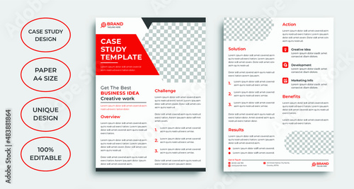 Professional case study template design