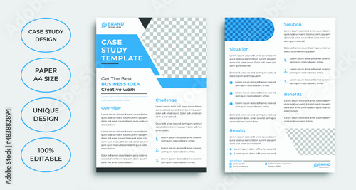Creative case study template design