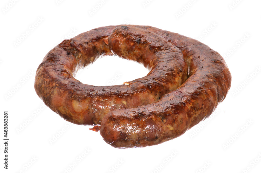 sausage isolated on white background sausage isolated on white background