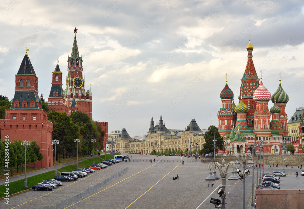 Vasilievsky descent of red square. St. Basil's Cathedral