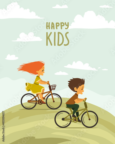 children on a bike