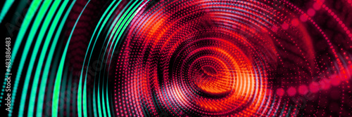 abstract glowing circles. background with light circles