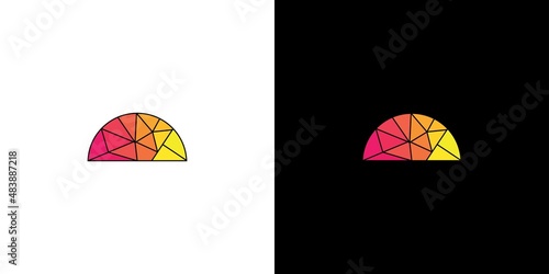 Modern and colorful dome logo design