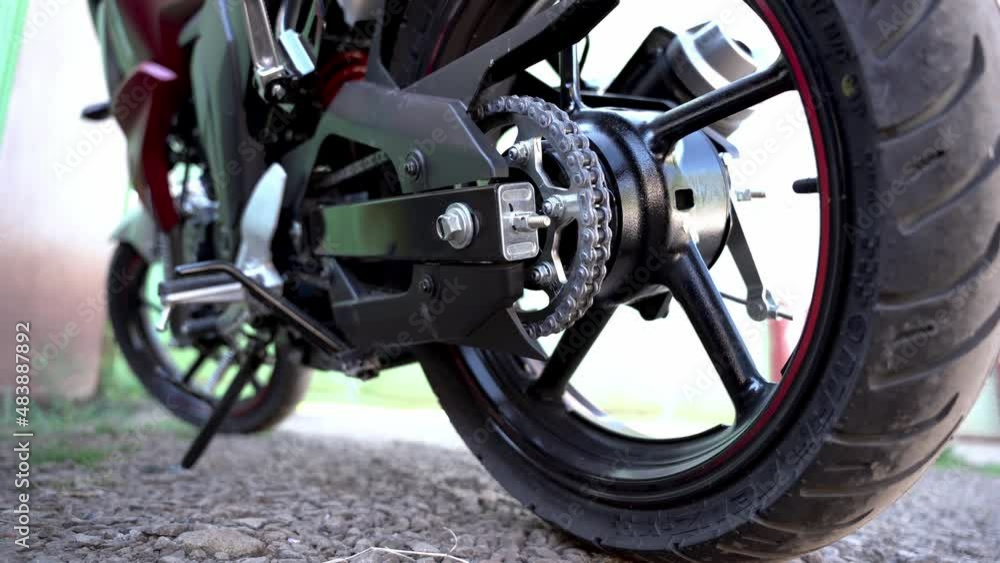 Side view of a motorcycle Side view of a motorcycle