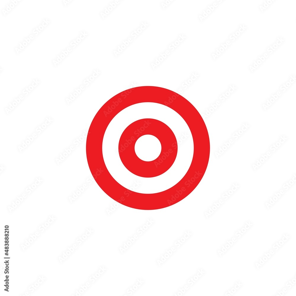 Target icon vector ilustration template Target icon vector ilustration template